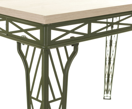 Mesa Eiffel   4 Lugares Verde Oliva e Legno | WestwingNow