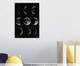 Placa de Madeira Estampada Fases da Lua, Preto, Branco | WestwingNow