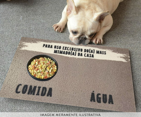 Tapete Comedouro Pet +Mimado Camurça | WestwingNow