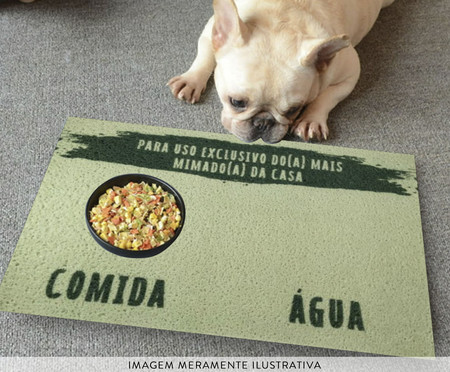 Tapete Comedouro Pet +Mimado Verde | WestwingNow