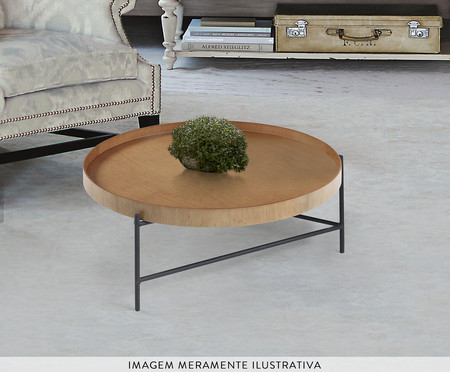 Mesa de Centro Debora Laminado com Base de Metal | WestwingNow