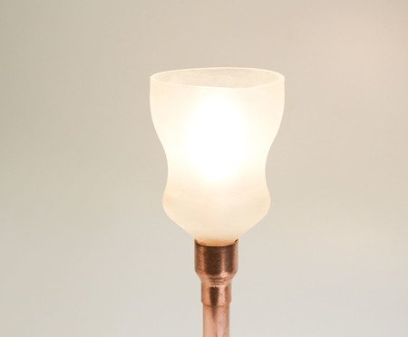 Luminária Alma Lamp Bivolt - Branca e Acobreado | Westwing