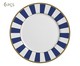 Jogo de Pratos Rasos Stripe Azul, Branco | WestwingNow