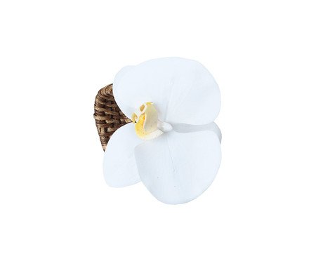 Anel para Guardanapo Orquídea Une Branco | WestwingNow