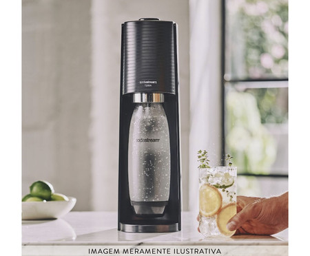 Máquina para Gaseificar Água Sodastream Terra Preta | WestwingNow