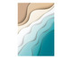Placa de Madeira Estampada Água e Areia, Colorido | WestwingNow