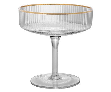 Jogo de Taças Coupe Dourada Lines Wolff | Westwing