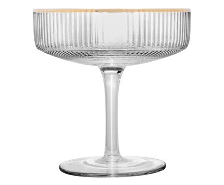 Jogo de Taças Coupe Dourada Lines Wolff | Westwing