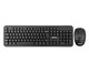 Jogo de Teclado e Mouse Office Tech sem Fio Preto Letron, Preto | WestwingNow