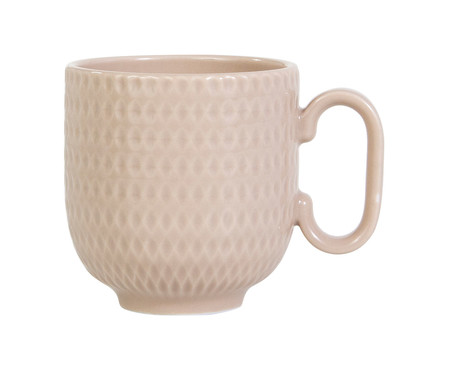 Caneca em Porcelana geometric Creme