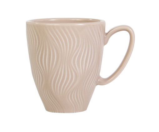 Caneca em Porcelana Sinuosa Creme, Bege | WestwingNow