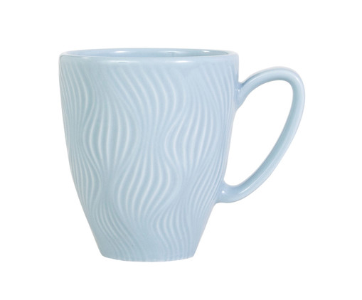 Caneca em Porcelana Sinuosa Azul, Azul | WestwingNow