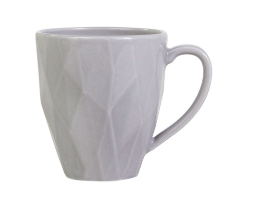 Caneca em Porcelana Edros Cinza, Cinza | WestwingNow