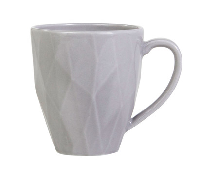 Caneca em Porcelana Edros Cinza