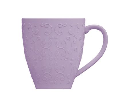 Caneca em Porcelana Tassel Lilas