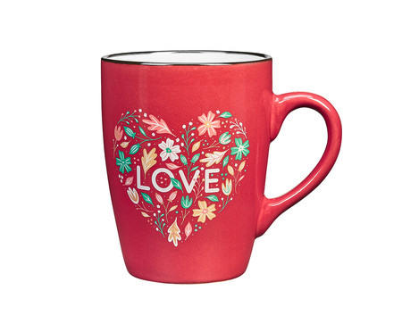 Caneca Love Vermelha