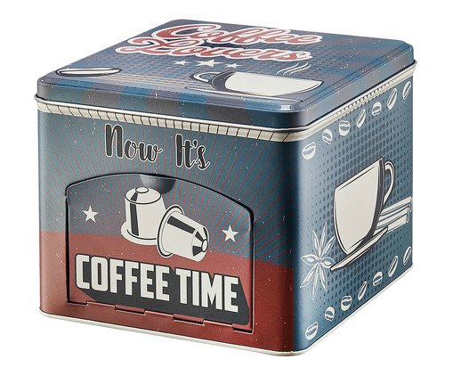 Porta-Cápsulas Helloni Azul e Vermelho, Colorido | WestwingNow