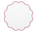 Lugar Americano Redondo Flower Branco e Rosa, white | WestwingNow