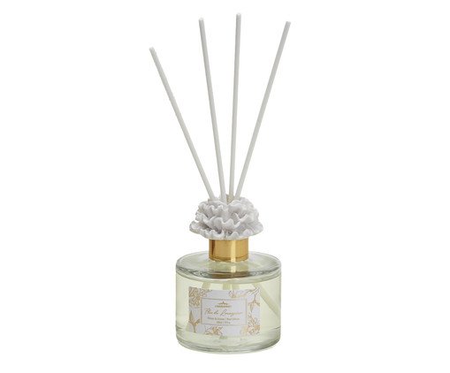 Difusor de Ambiente com Varetas Flor Laranjeira - 250ml, Transparente | WestwingNow