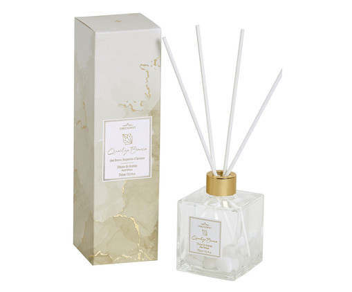 Difusor de Aromas Quartzo Branco - 250ml, Transparente | WestwingNow