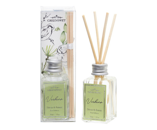 Difusor de Ambiente com Varetas Verbena - 30ml, Transparente | WestwingNow