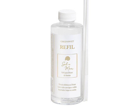 Refil Difusor de Aromas Sal e Mar - 300ml, Transparente | WestwingNow