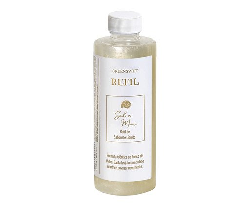 Refil de Sabonete Líquido Sal e Mar - 300ml, Transparente | WestwingNow