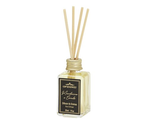 Difusor de Ambiente com Varetas Mandarina com Canela - 30ml, Transparente | WestwingNow