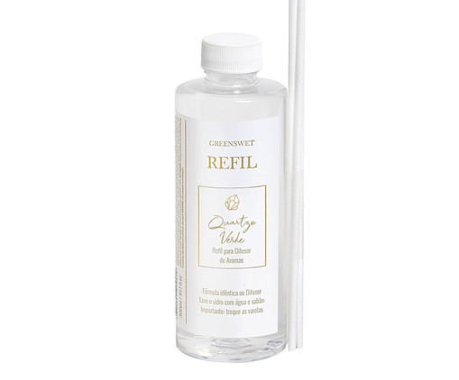 Refil Difusor de Aromas Quartzo Verde - 300ml, Transparente | WestwingNow