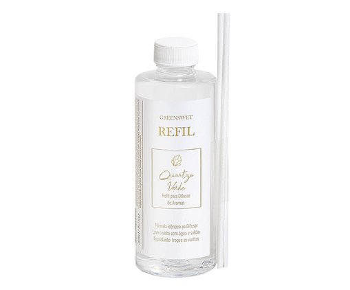 Refil Difusor de Aromas Quartzo Verde - 300ml, Transparente | WestwingNow