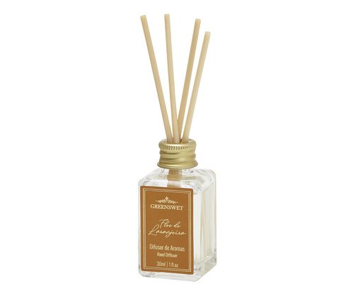 Difusor de Ambiente com Varetas Flor de Laranjeira - 30ml, Transparente | WestwingNow