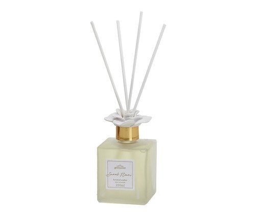 Difusor de Ambiente com Varetas Sweet Flower - 250ml, Transparente | WestwingNow