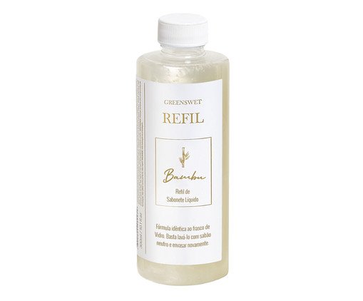 Refil Sabonete Líquido Bambu - 300ml, Transparente | WestwingNow