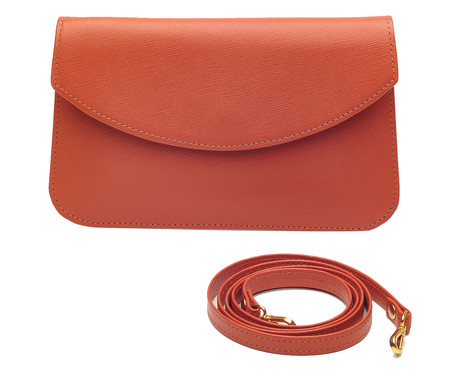 Bolsa em Couro Aurora Coral