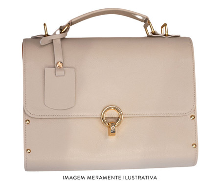 Bolsa em Couro Aquarela Off-White | WestwingNow