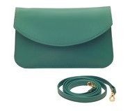Bolsa em Couro Aurora Verde Bandeira - 15X21cm | WestwingNow