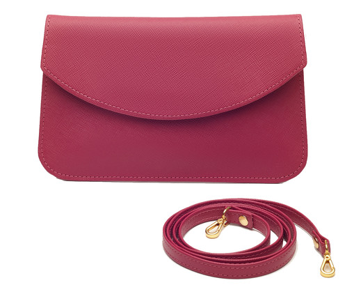 Bolsa em Couro Aurora Pink, Rosa | WestwingNow