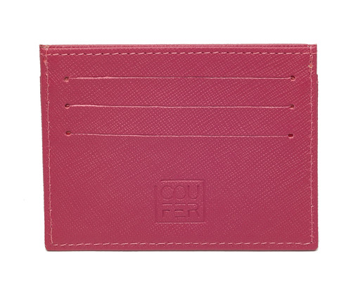 Carteira em Couro Slim Pink, Rosa | WestwingNow