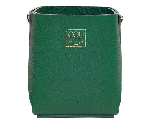 Porta Lápis em Couro Jalaru Verde Bandeira, Verde | WestwingNow