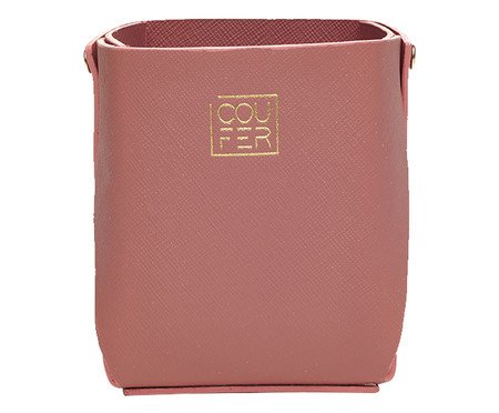 Porta Lápis em Couro Jalaru Rosa Bebe | Westwing