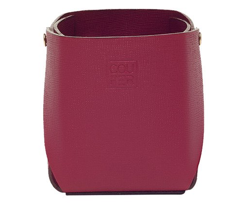 Porta Lápis em Couro Jalaru Pink, Rosa | WestwingNow