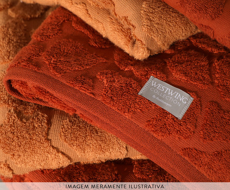 Toalha de Rosto Girafa Air Terracota | WestwingNow