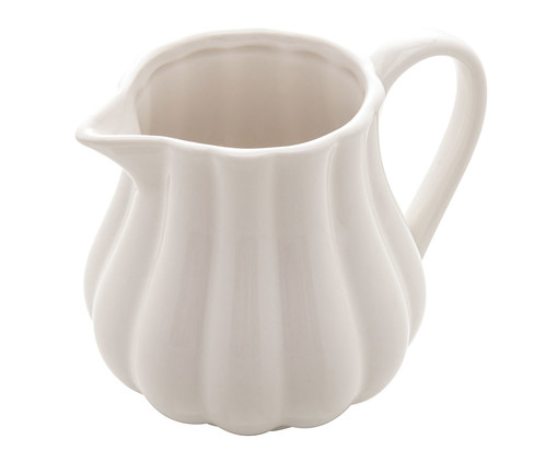 Leiteira de Porcelana Pétala Branca Matt, Branco | WestwingNow