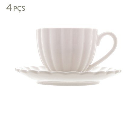 Jogo de Xícaras para Café Pétala | Westwing