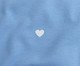 Camiseta Goluda High Azul Bebê Coração Micro Branco, Azul | WestwingNow