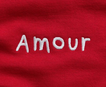 Moletom Bordado Amour Clássico Vermelho | Westwing