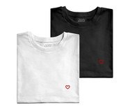Kit de Camisetas Amour P&B Branco | WestwingNow