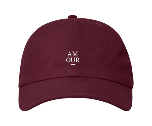 Boné Dad Hat Amour Bordô, Vermelho | WestwingNow