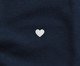 Camiseta Coração Azul Marinho, Azul | WestwingNow