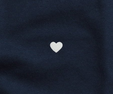 Camiseta Coração Azul Marinho | Westwing